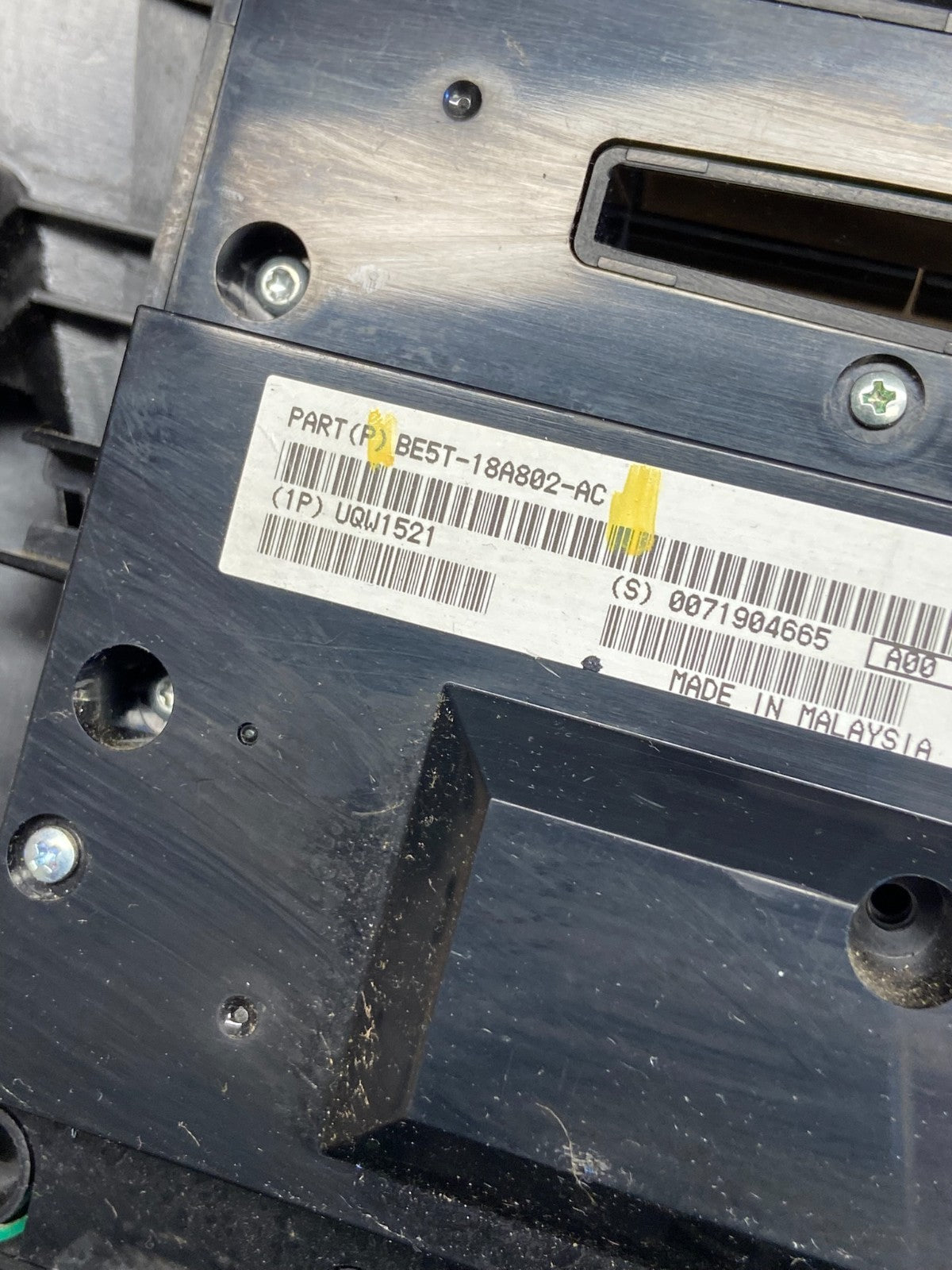 2010 to 2012 Ford Fusion Radio Climate Control A/C Control OEM ab8842 DG7