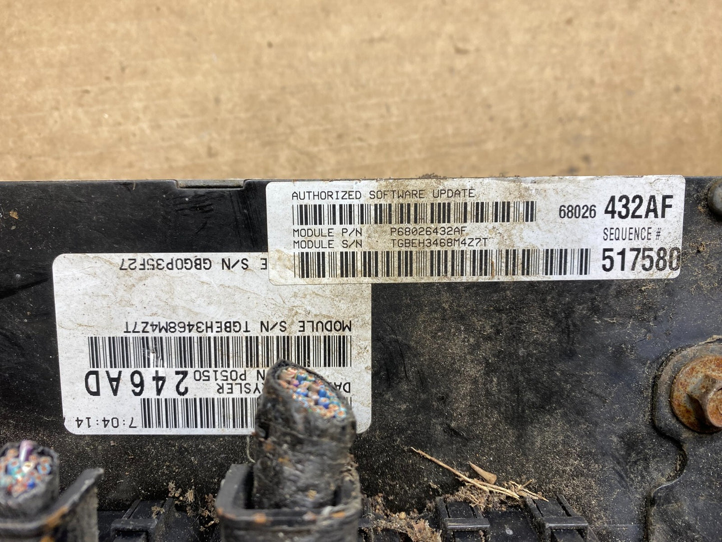 2009 Dodge Challenger 3.5L Engine Control ECM P68026432AF G1177 PS4