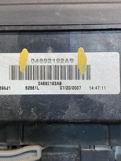 2007 2008 2009 Dodge Durango Fuse Box Relay Panel Body Module BCM AD7315 DG6