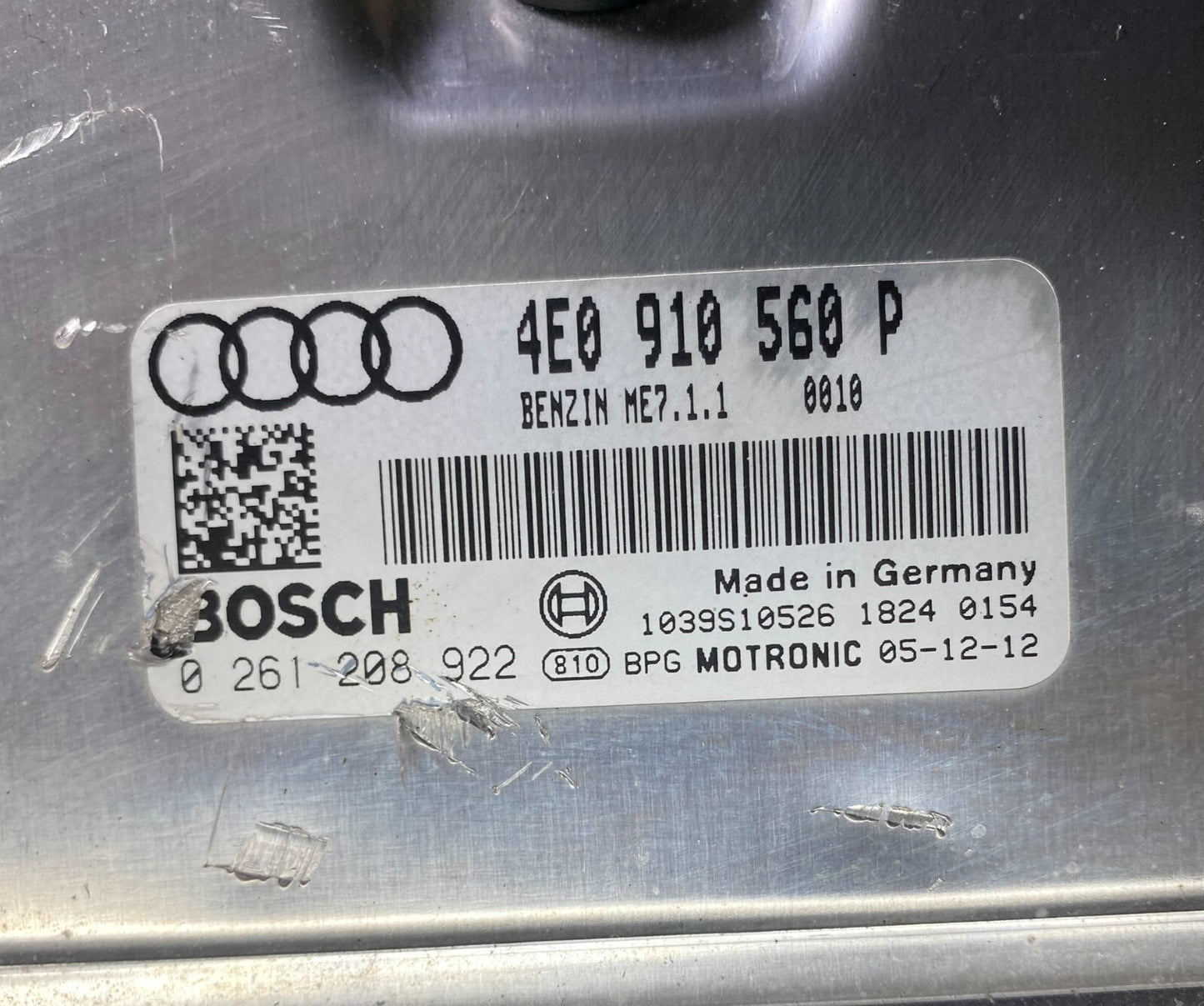 2006 Audi A8 4.2L Engine Computer Ecu Pcm Ecm Pcu Oem OEM D0485 DG13