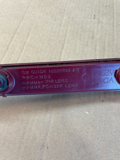 2005 2006 2007 Cadillac Sts Center Trunk Third Brake Led Tail Light Oe AC2091 DG6