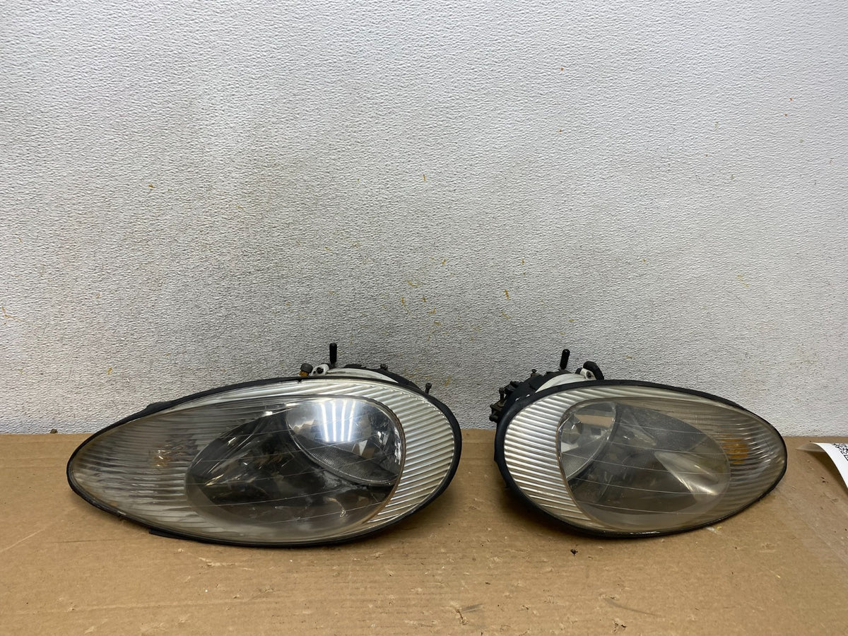 1996 to 1999 Mercury Sable Left+Right Side Set Halogen Headlights AH8393 DW0