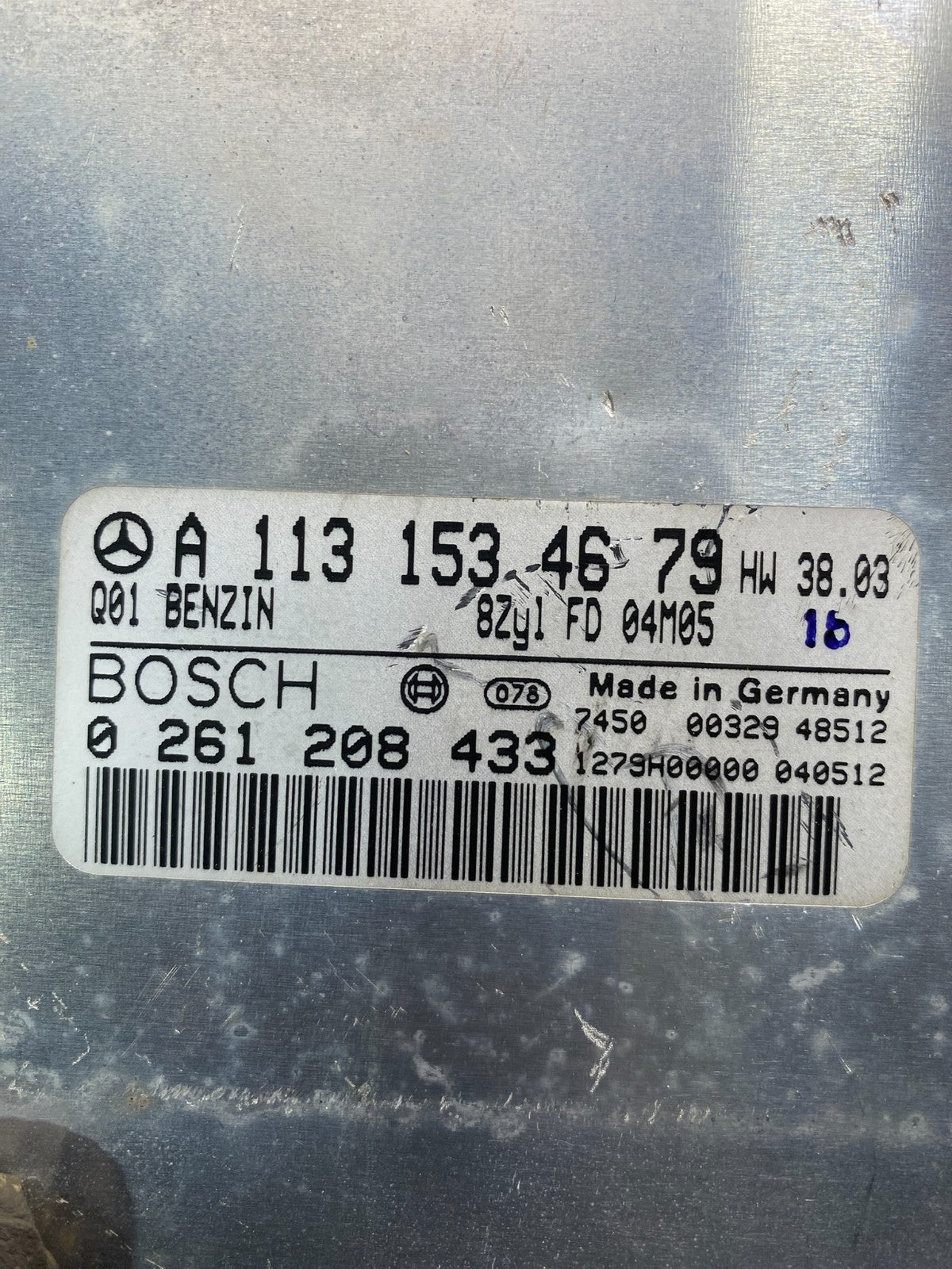 2000 to 2006 Mercedes S430 S500 ECU ECM Engine Control Module Unit AD3516 DG2