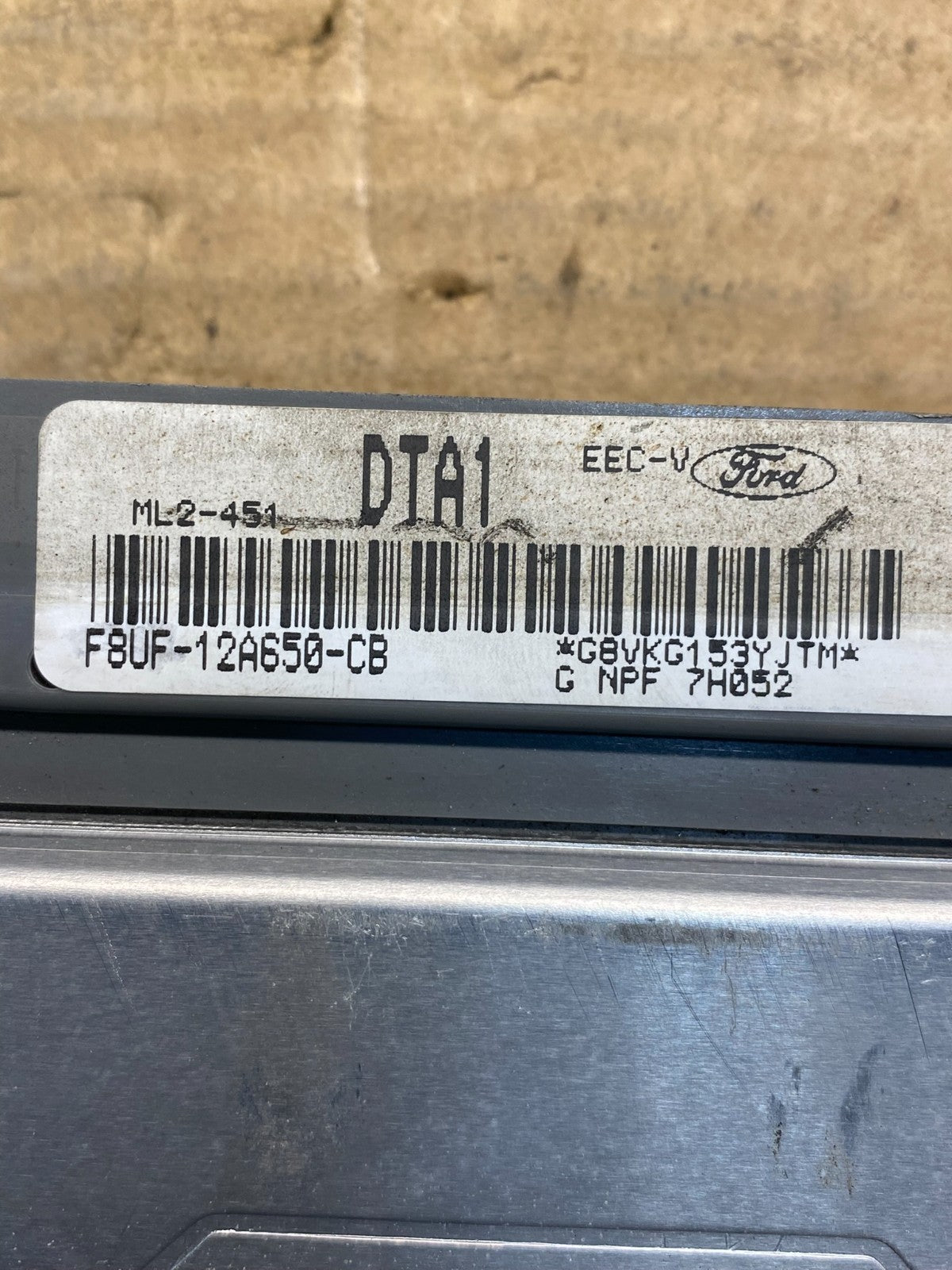 1998 Ford E150 4.2L Engine Control Module Computer ECM ECU AD9844 DG2