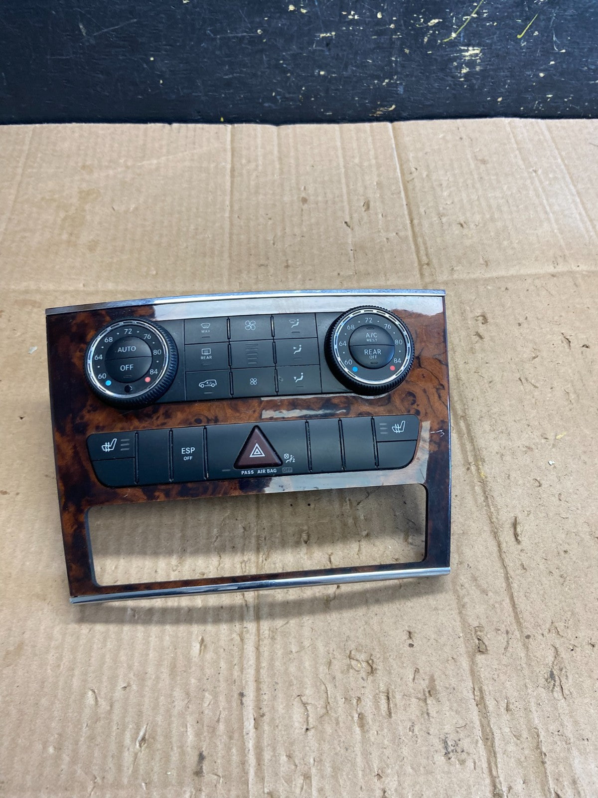 2007-2012 Mercedes X164 GL350 GL450 Climate Control Bezel Wood Switch aa8073 DG0