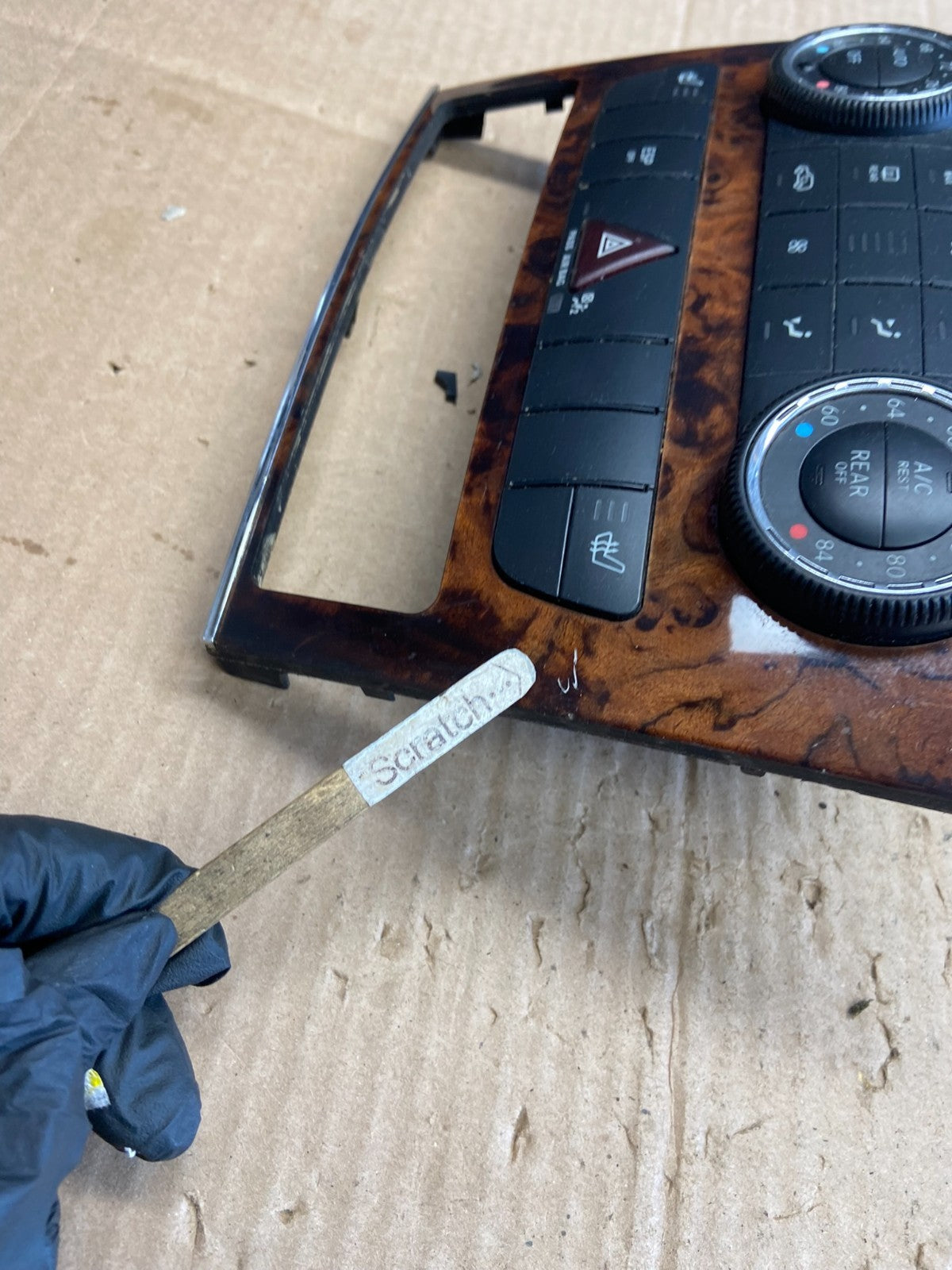 2007-2012 Mercedes X164 GL350 GL450 Climate Control Bezel Wood Switch aa8073 DG3