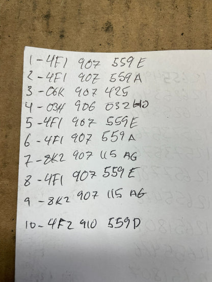 Mix of 10 Audi ECM Engine Computer Module Y96692