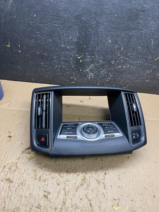 2009 to 2014 Nissan Maxima Radio Audio Panel Control Bezel Trim v1708 DG0