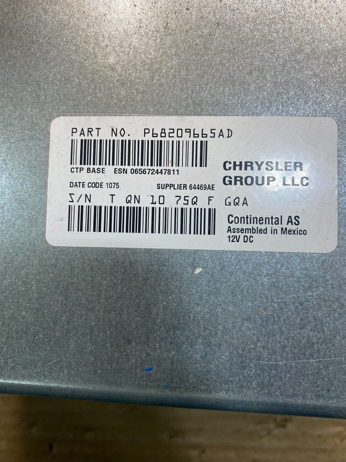2013 - 2014 Dodge Journey Radio Info Media CD Player Unit OEM AA3200 DG6
