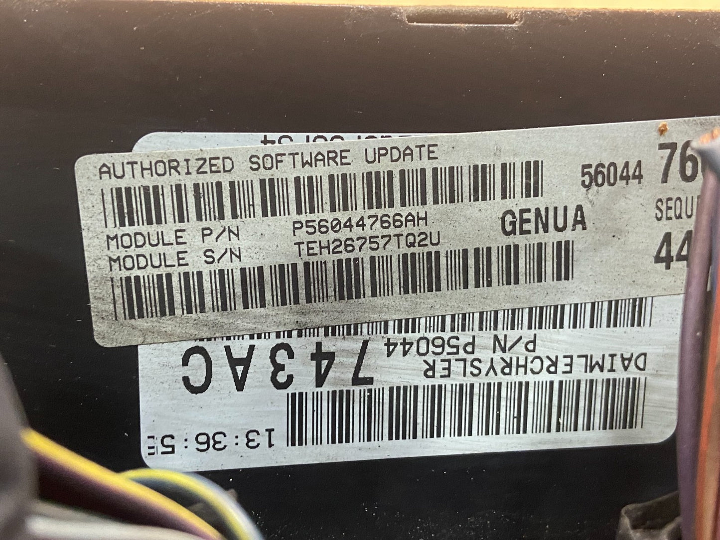 2006 Jeep Commander 3.7L Engine Computer p56044766ah Ecm Ecu Pcm AF9055 DW2