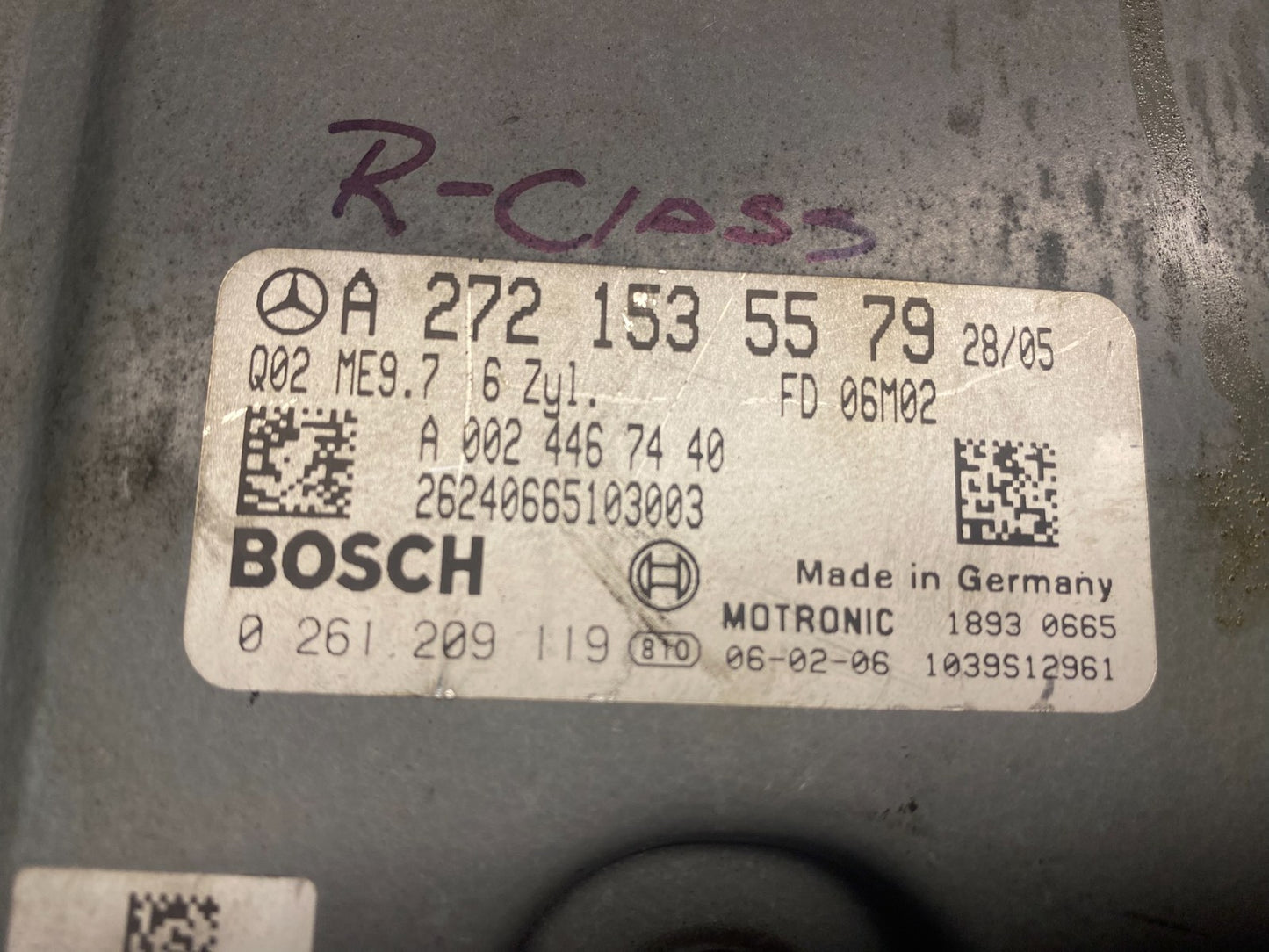 2006 to 2009 Mercedes 3.5L ECU E350 ML350 R350 Engine Computer Module ad1467 DG2