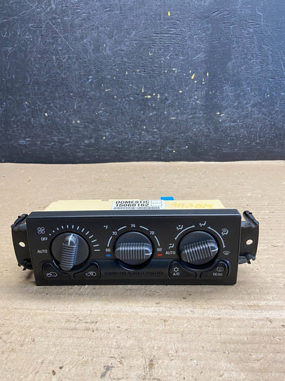1999 to 2002 Chevrolet Silverado HVAC Heater Climate Control Module AH3814 DG0
