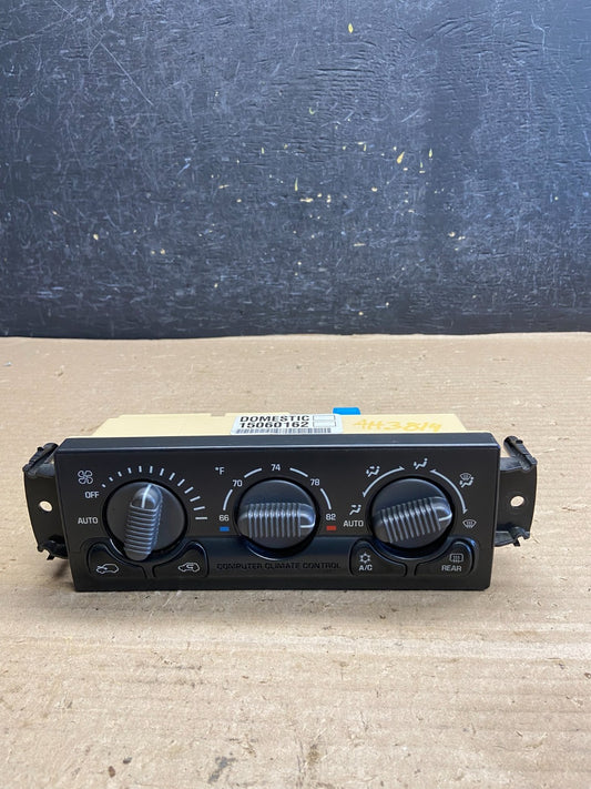 1999 to 2002 Chevrolet Silverado HVAC Heater Climate Control Module AH3814 DG0