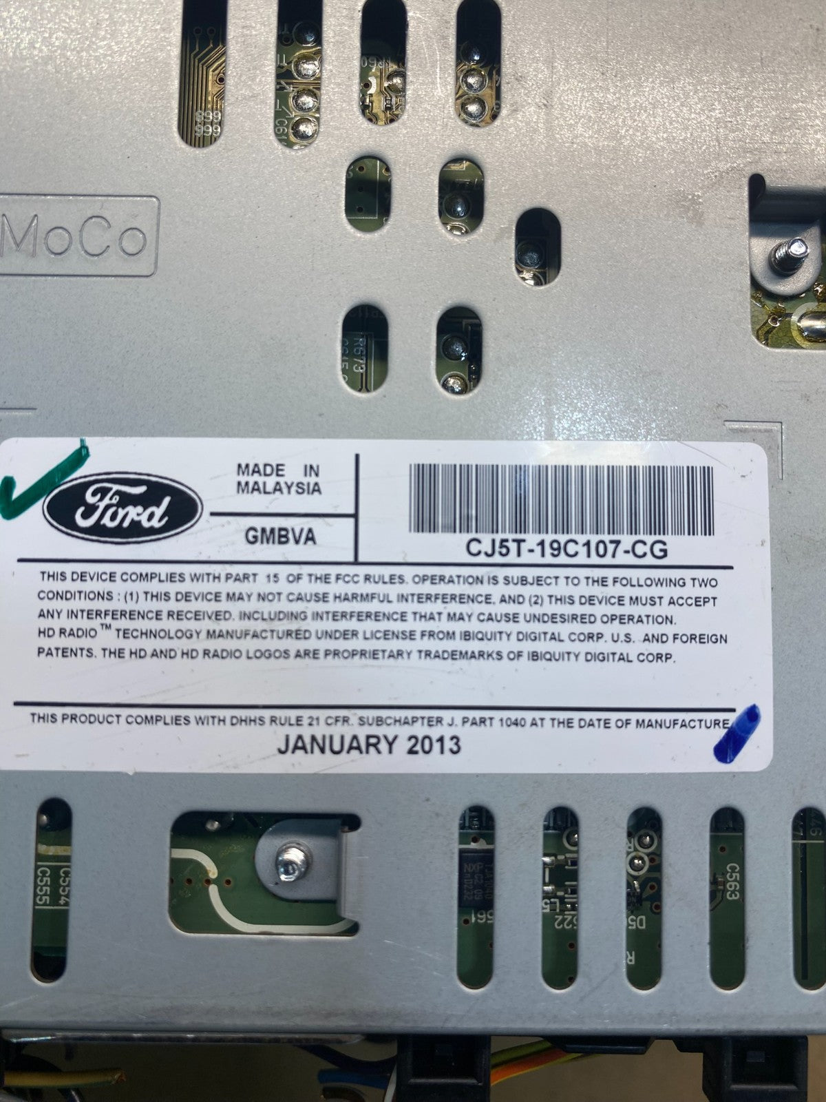 2013 2014 2015 Ford Escape Radio Receiver ID CJ5T-19C107-DH ad1542 DG6