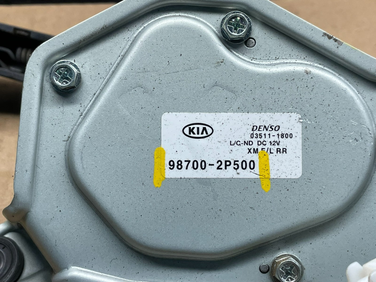 2014-2015 Kia Sorento Rear Glass Windshield Wiper Motor V9062 DG6