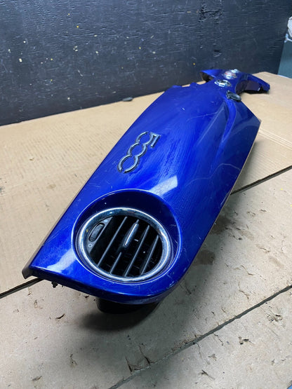 2012 to 2019 Fiat 500 Front Center Dashboard Vent Trim Bezel Blue M4345 PS3