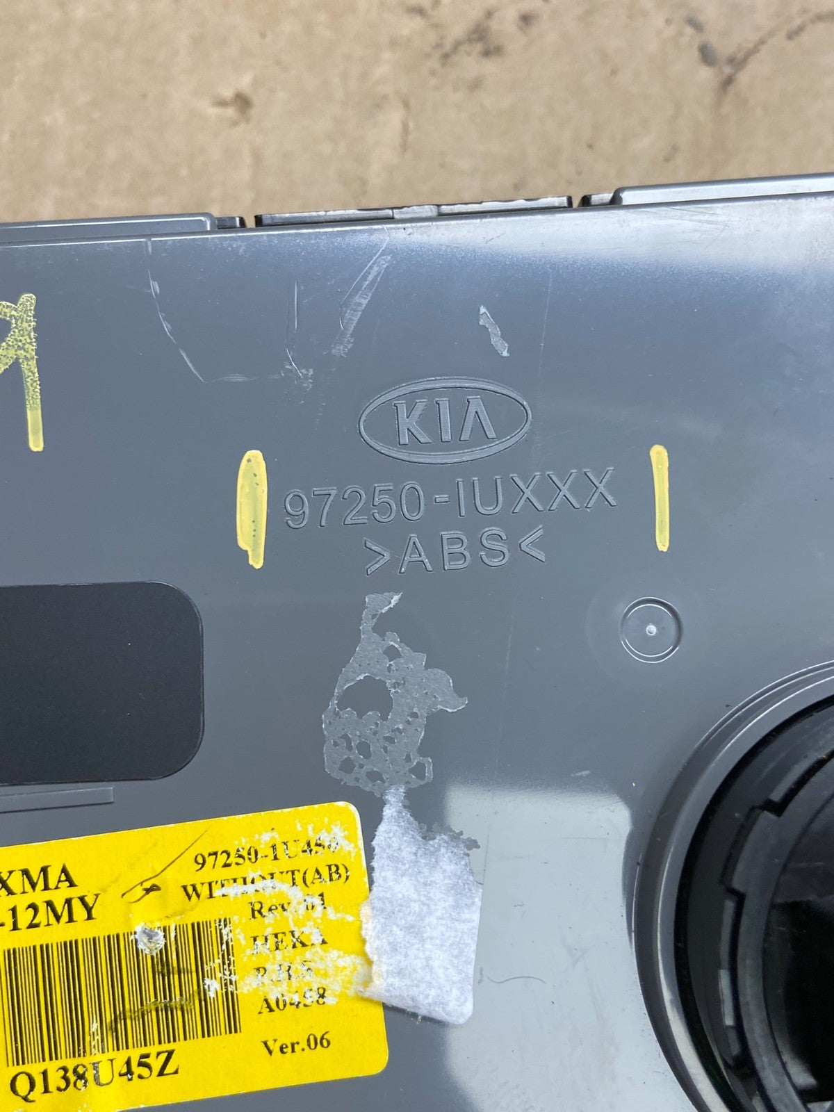2011 2012 2013 Kia Sorento Temperature AC Climate Control 97250-1uxxx AD7209 DG5
