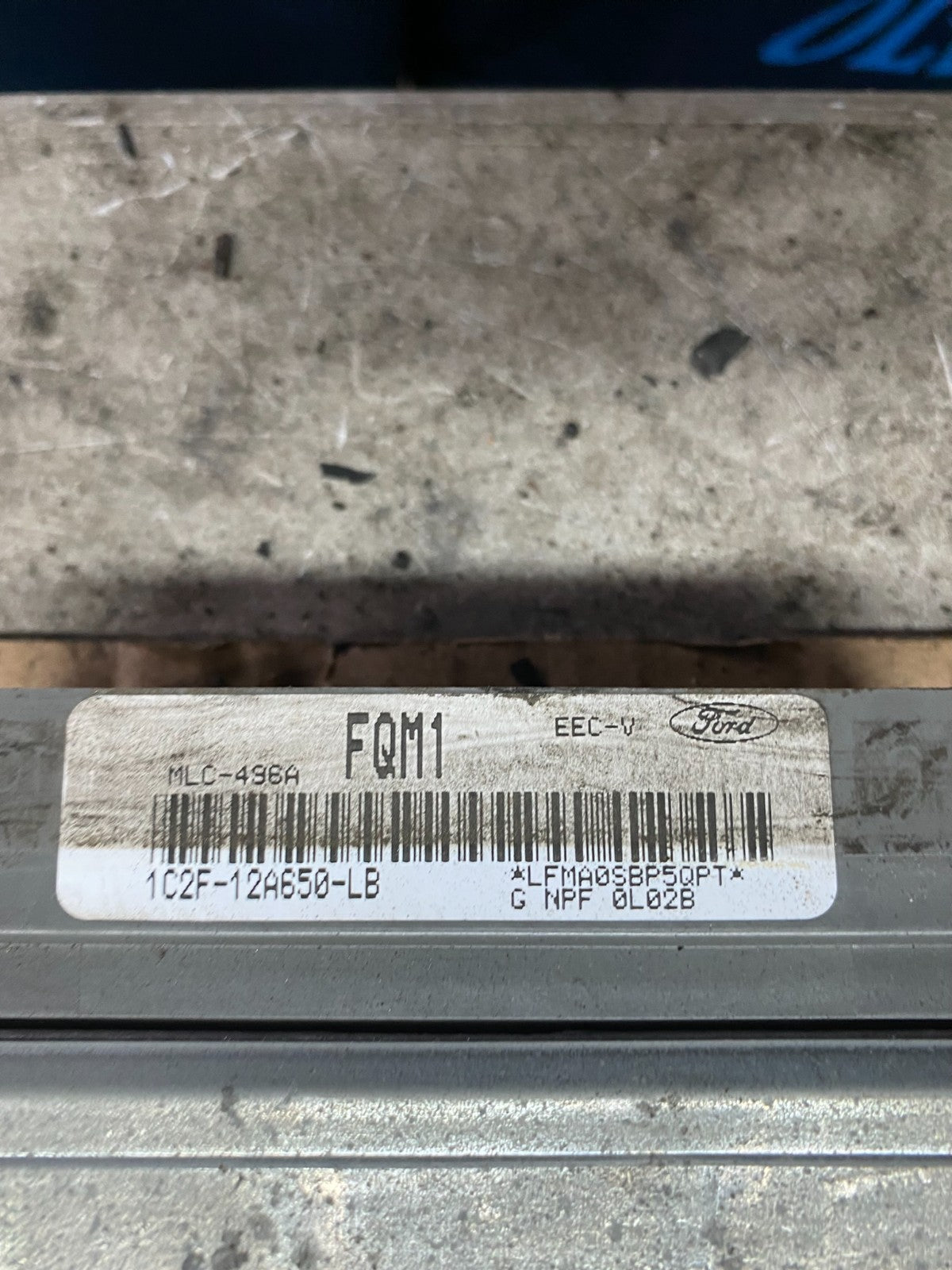 2000 2001 Ford Van E250 5.4L Engine Control Module ECU 1c2f-12a650-lb Q2972 DG3