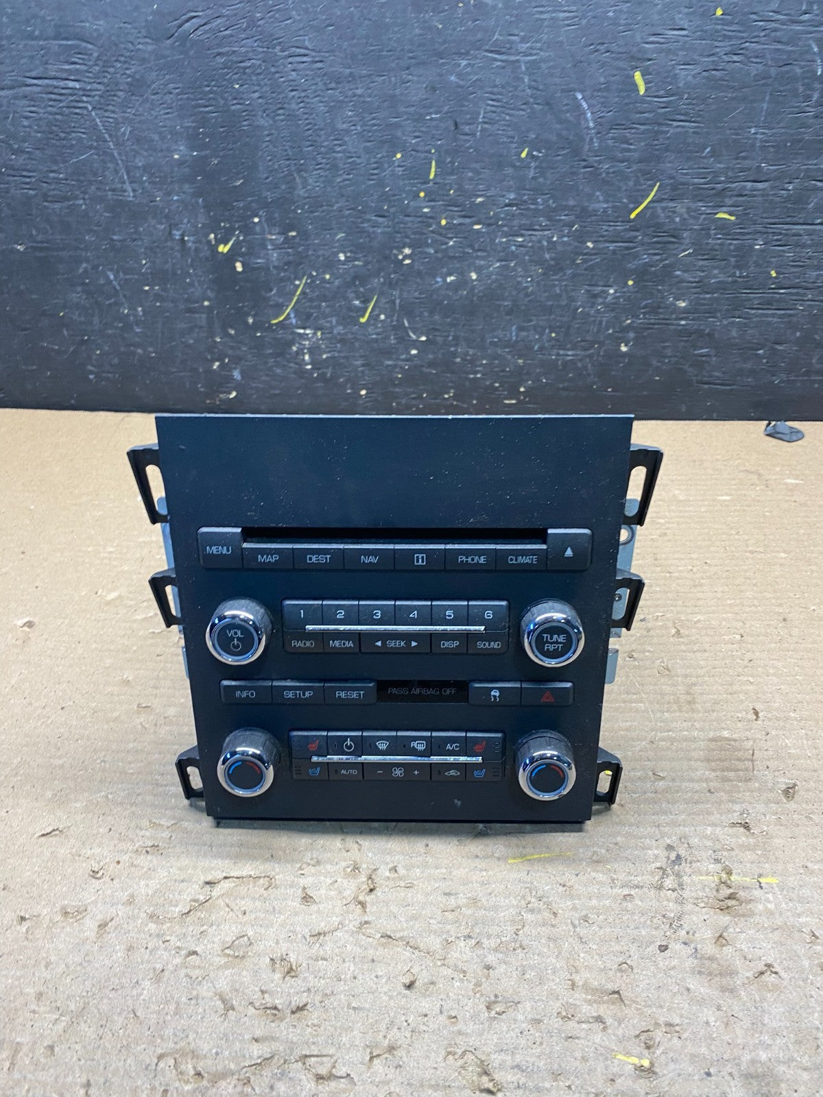2010 Lincoln Mkz Radio Navigation Hvac Climate Control Panel S6778 DG0