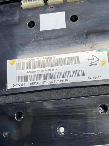 2009-2013 Cadillac CTS A/C Heater Radio Climate Control Panel Bezel OE AJ1603 DG4