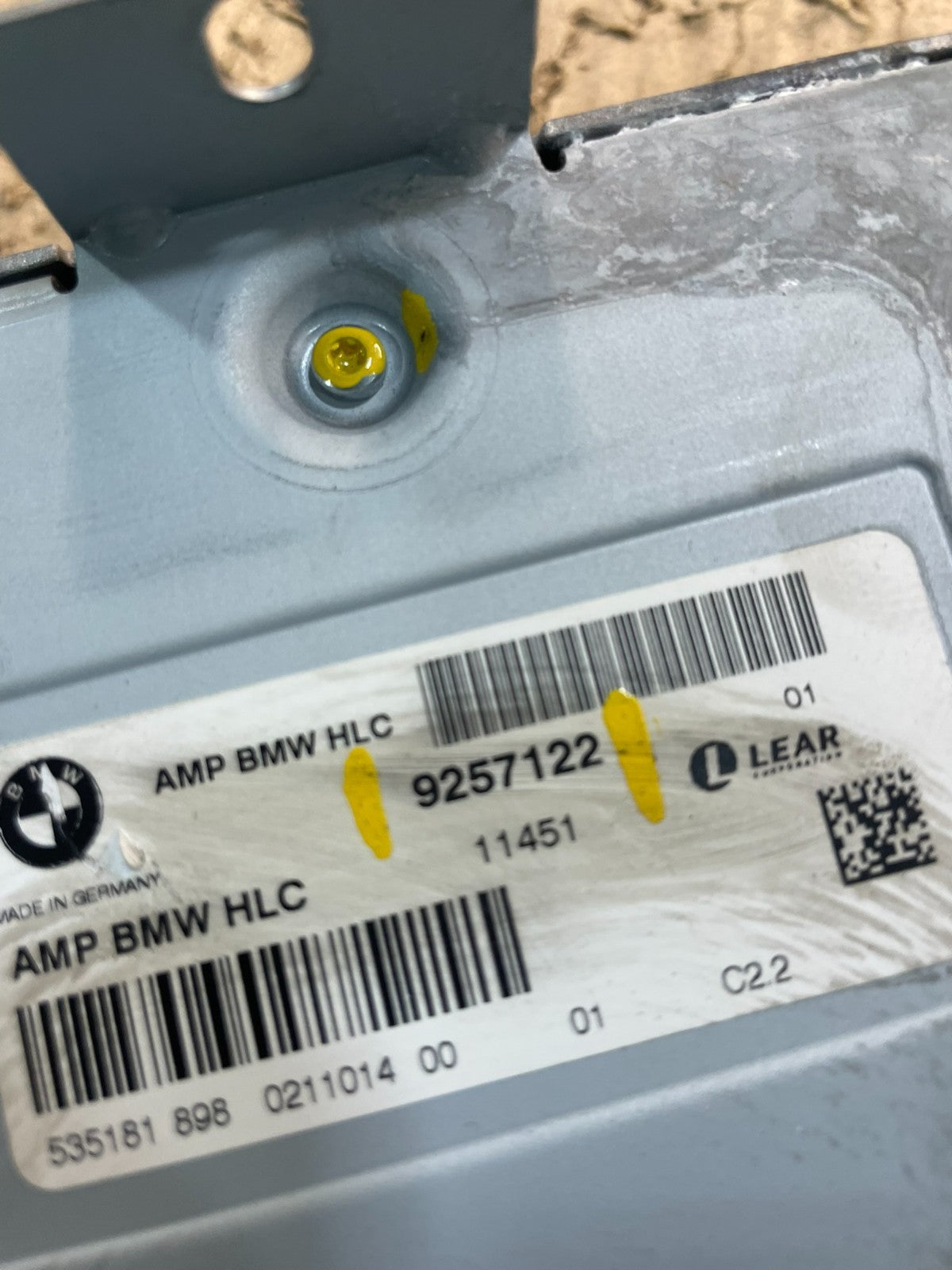 2011-2013 BMW X5 Top HiFi Lear Radio Audio Amplifier Amp OEM X8734 DG3