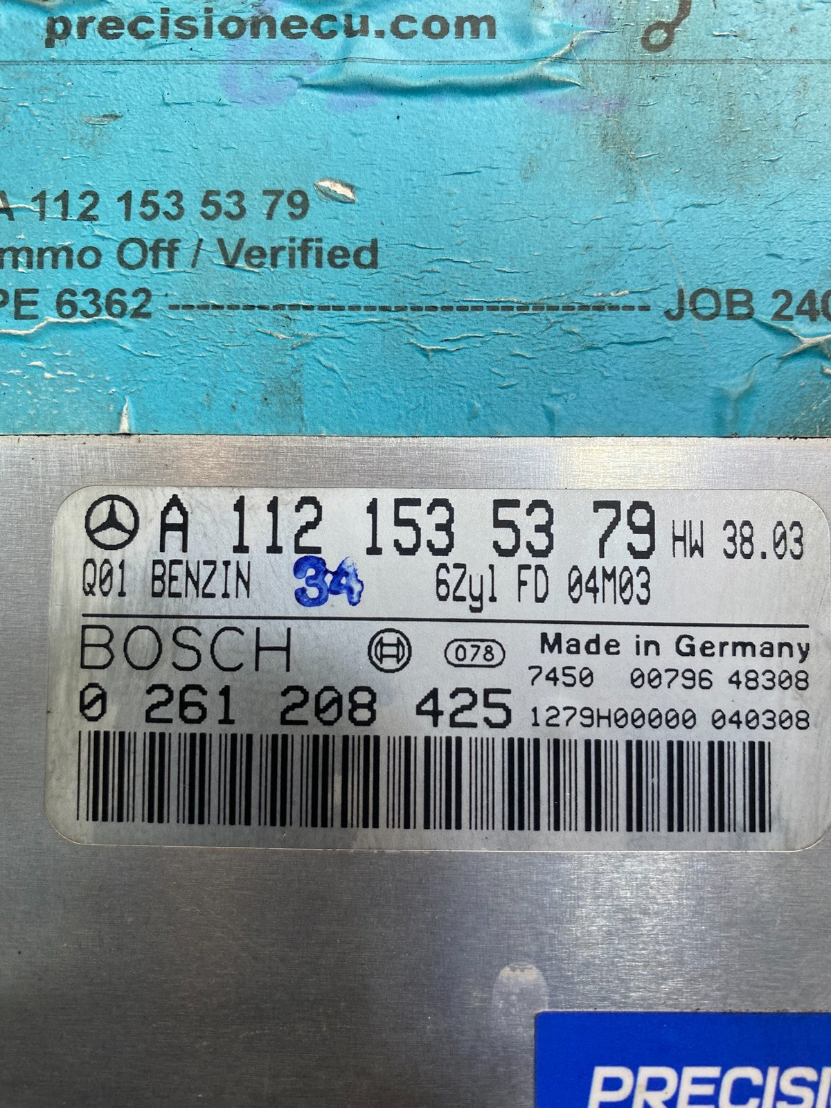 2003 to 2005 Mercedes ML350 SLK350 Engine Computer Module ECM ECU OEM  AB7200 DG2