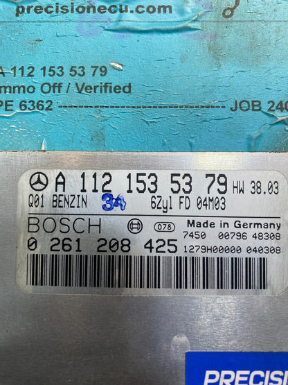 2003 to 2005 Mercedes ML350 SLK350 Engine Computer Module ECM ECU OEM  AB7200 DG2