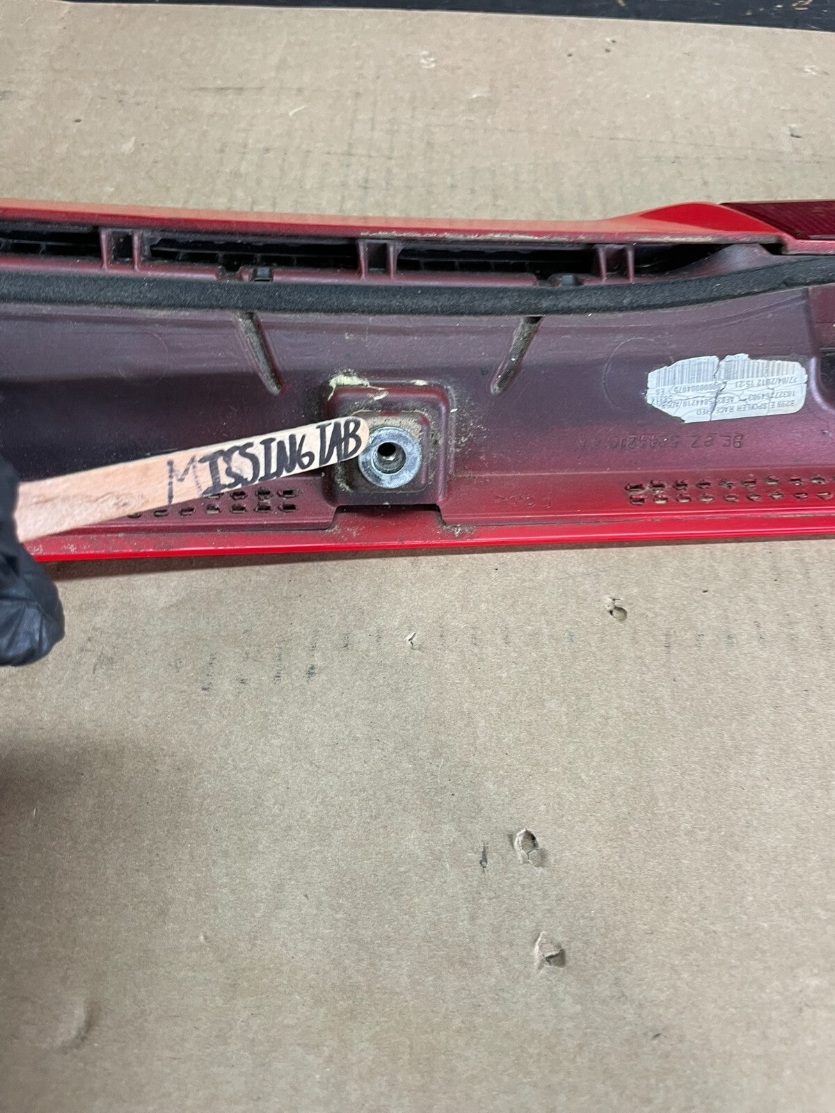 2011 to 2013 Ford Fiesta 5 Hatchback Rear Trunk Spoiler Oem L9162 DG13