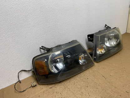 2004 to 2008 Ford F-150 F150 Left+Right Halogen Headlights AC0152 DW1