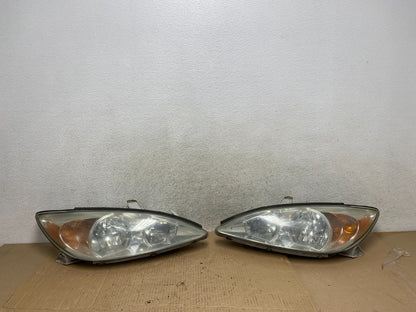 2002 2003 2004 Toyota Camry Left+Right Set Side Halogen Headlights AI1314 DW0