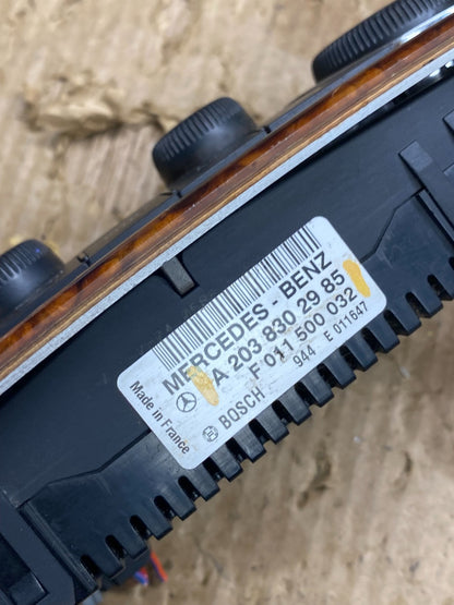2005-2009 Mercedes W203 C230 C240 A/C Heater Climate Control Trim OEM AA4443 DG6