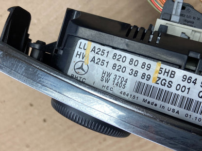 2006 to 2008 Mercedes W251 R350 AC Temp Heater Climate Control OEM Y2259 DG6