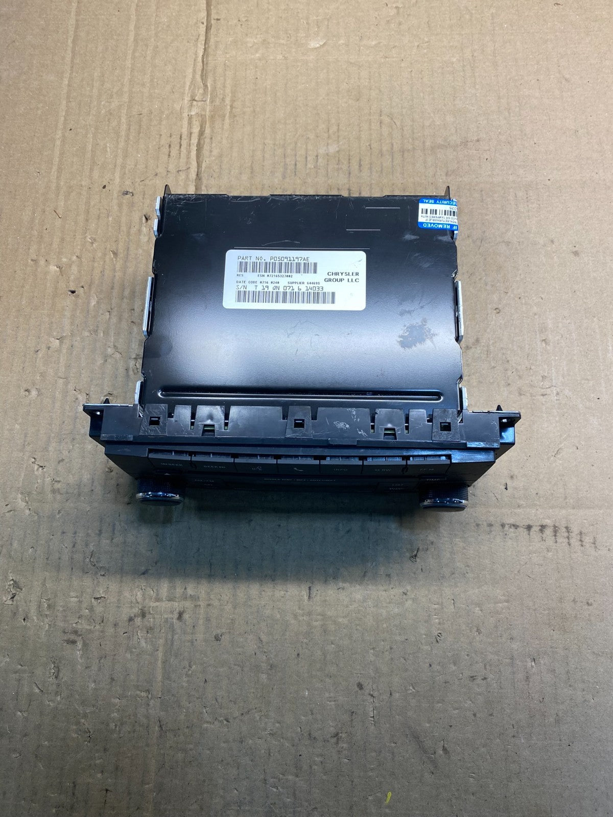 2007-2012 Chrysler Dodge Jeep Ram Radio CD MP3 AUX Receiver aa7819 DG5