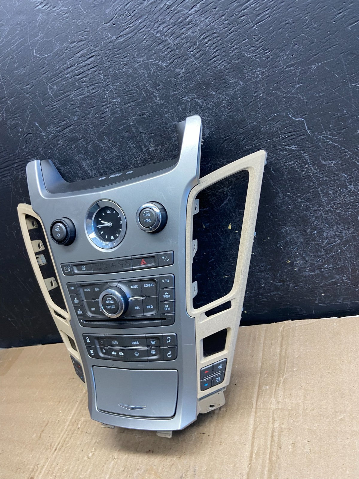 2008-2012 Cadillac CTS A/C Heater Radio Climate Control Panel Bezel OE AE1996 DG2