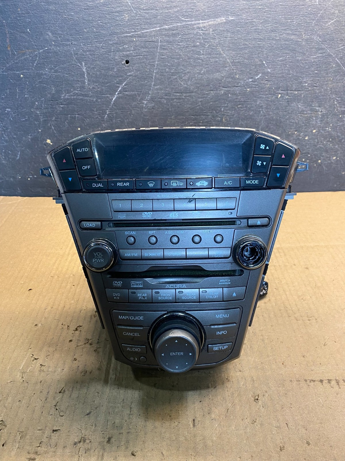 2007 to 2009 Acura Mdx Radio Stereo 6 CD Player Climate Control Pan OE AA7806 DG0