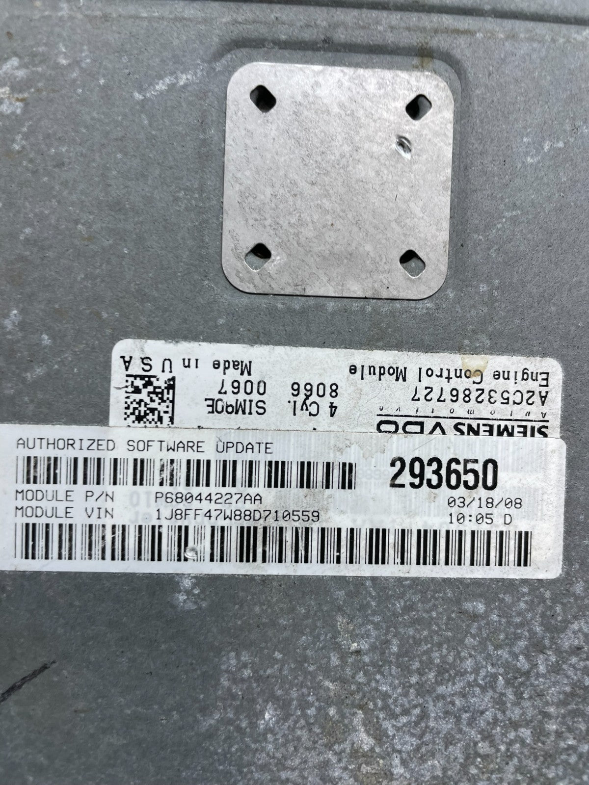 2008 Jeep Patriot PCM ECM ECU Engine Computer Module R3914 DG3