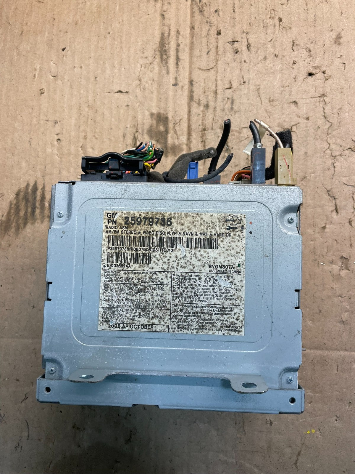 2008-2011 Cadillac CTS Am Fm Cd Player Radio Receiver T7339 DG4