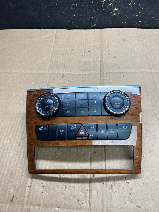 2007-2012 Mercedes X164 GL350 GL450 Climate Control Bezel Wood Switch AA4836 DG0