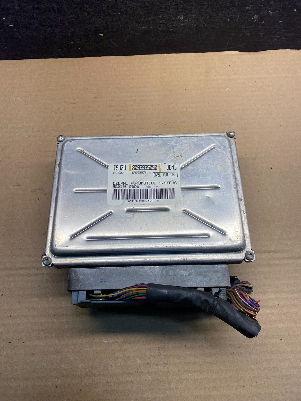 2001 Isuzu Trooper ECU ECM Engine Control Computer 8093935090 AE0061 DG0