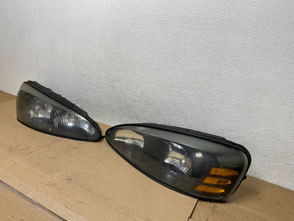 2004 to 2008 Pontiac Grand Prix Left+Right Side Black Headlights AE6656 DW1