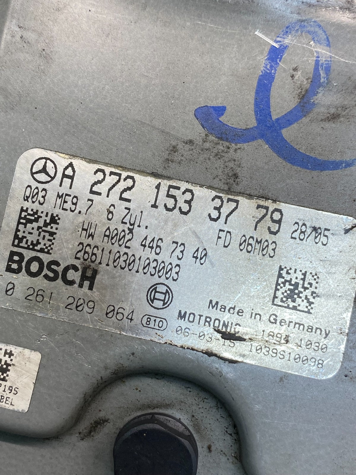 2006-2009 Mercedes E350 CLK350 ECU ECM Engine Control Module ai7260 DG2