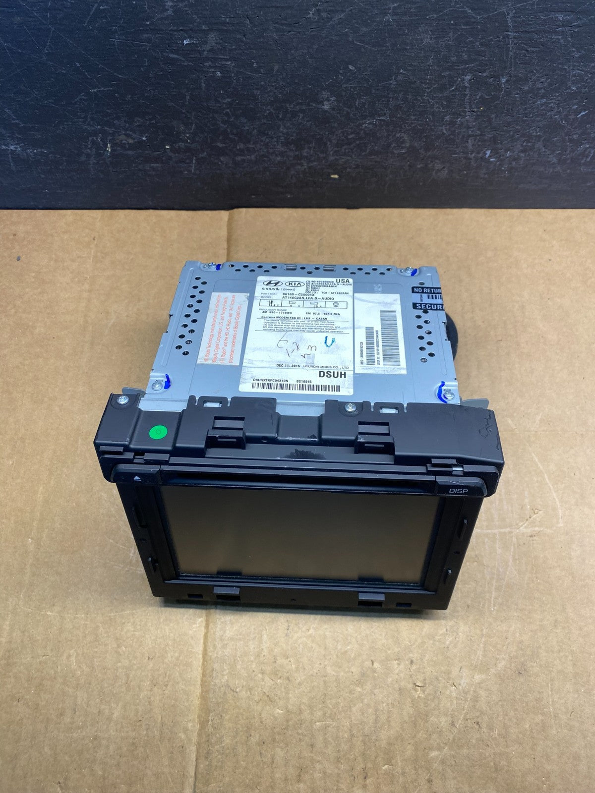 2015 to 2017 Hyundai Sonata Radio Navigation Screen Display AD3599 DG3