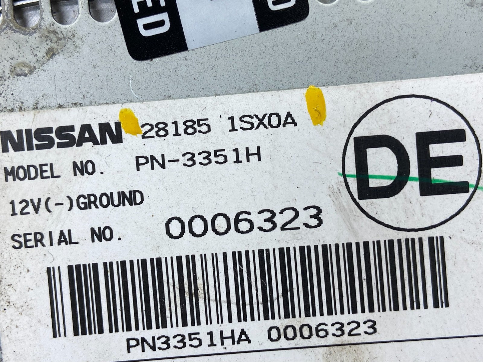 2011 - 2014 Nissan Murano AM FM Radio CD  Player Panel Oem X1851 DG6