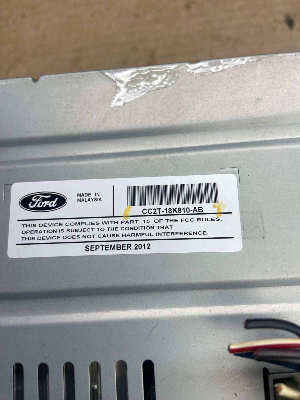 2008-2013 Ford E150 E250 E350 AM FM Radio Stereo Receiver AH5412 DG4