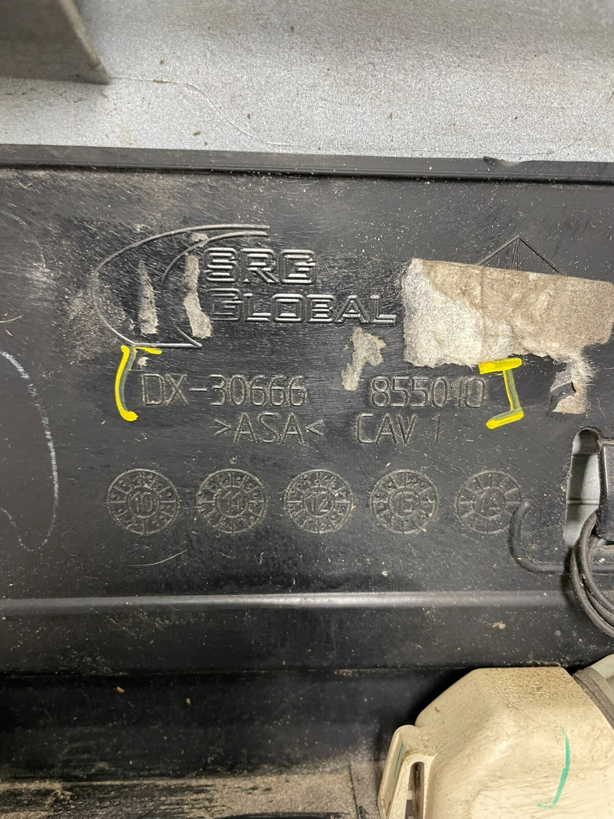 2011-2018 Dodge Grand Caravan Black Rear Tail Gate Trim Molding Panel OEM A21098