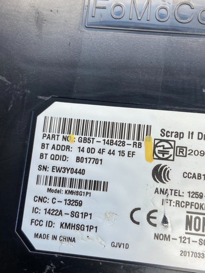 2013 to 2014 Ford Explorer Screen Communication Module gb5t-14b428-rb AH1544 DG5