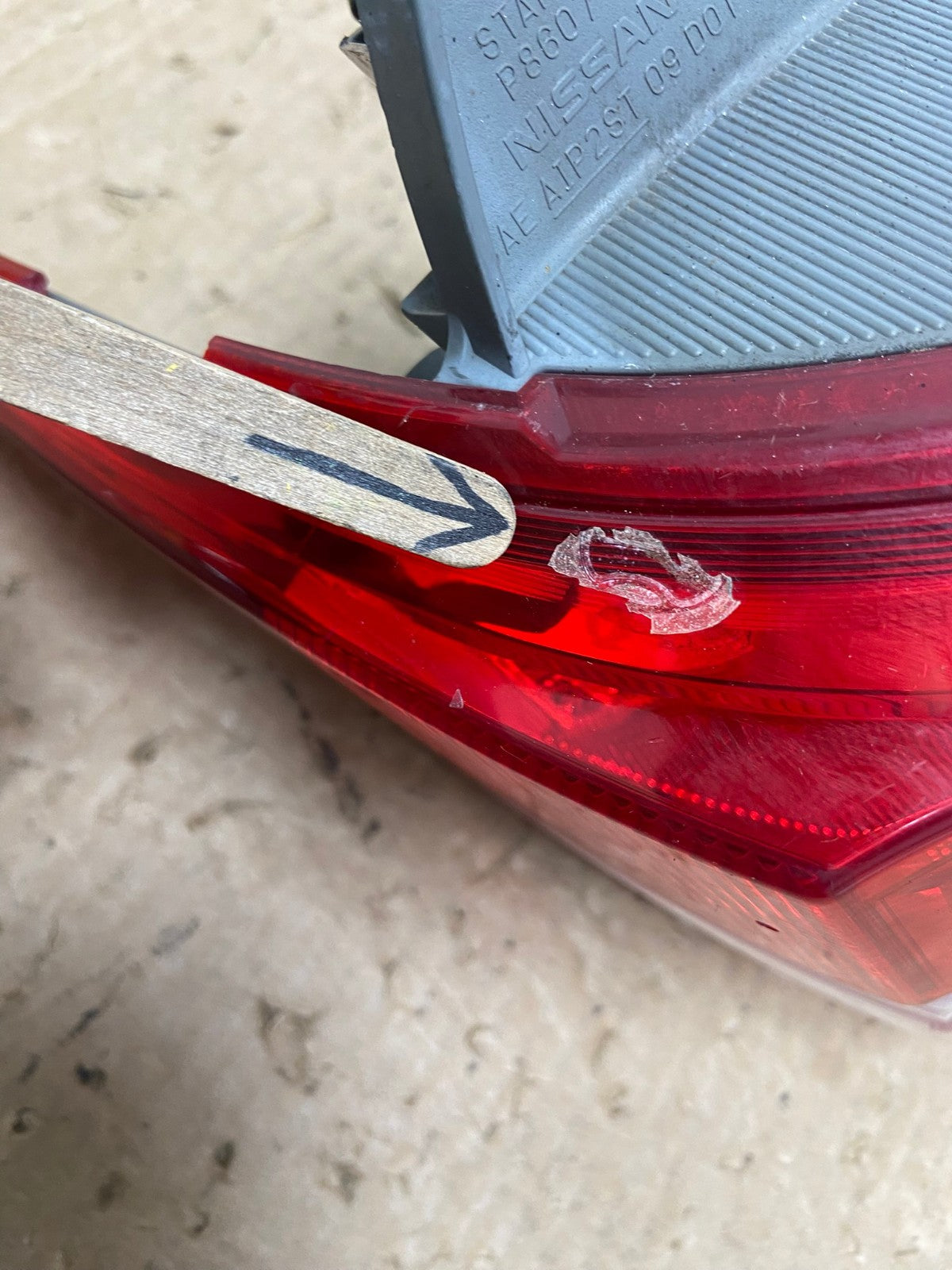 2011 to 2017 Nissan Quest Left Passenger LH Side Tail Light AG1277 LK5