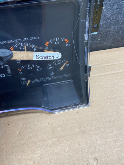 1995 to 1999 Chevrolet Silverado Suburban Cluster Gauge Speedometer AG02963