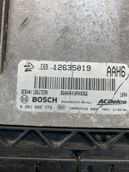 2010 2011 GMC Acadia Traverse Engine Control Module ECM ECU 12635019 AD3477 DG2