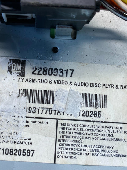 2008 to 2012 Cadillac SRX CTS Audio Radio Screen Display Player Oem s6574 DG6